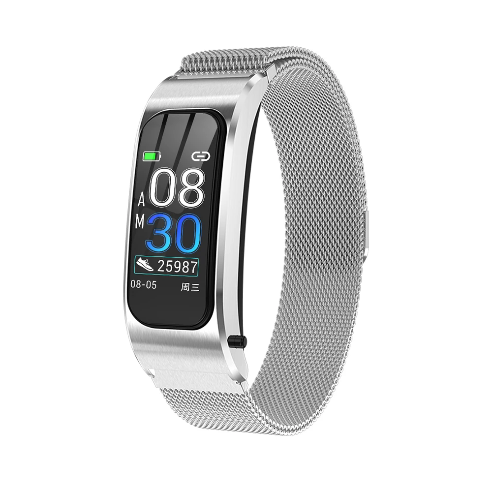 Смарт часы Беспроводной наушники сердечного ритма крови Давление фитнес браслет