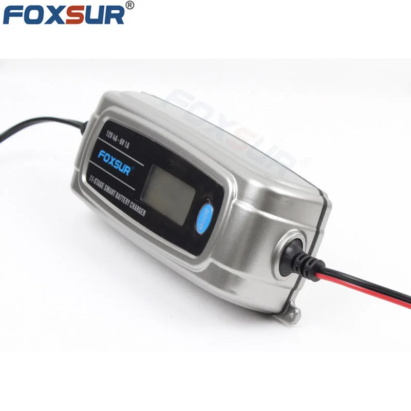 FOXSUR 6 в 12 В 11-stage с ЖК-дисплеем автомобильное зарядное устройство