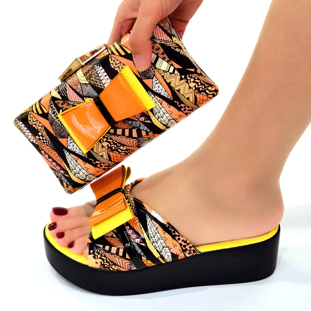 Doershow хорошая цена итальянская искусственная кожа Свадебный комплект обуви и