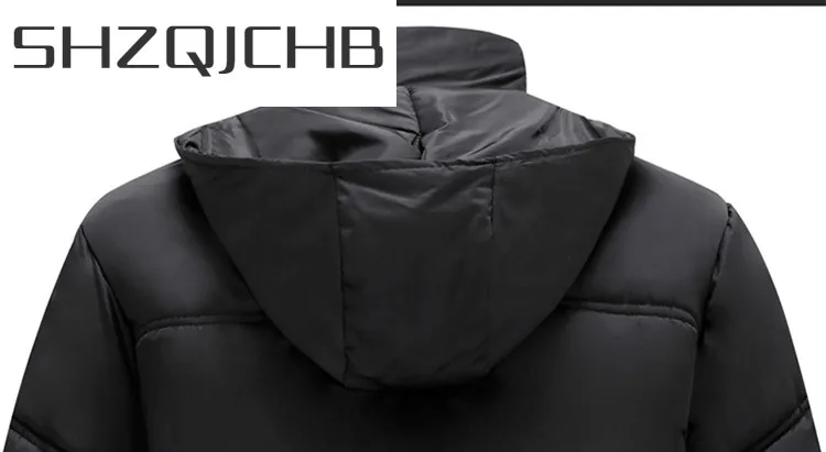 

SHZQ 2021 Winter Jacket Men Thick Warm Outerwear Parkas Hombre Casual Hooded Loose Black Jaquetas Masculina Inverno CJ244