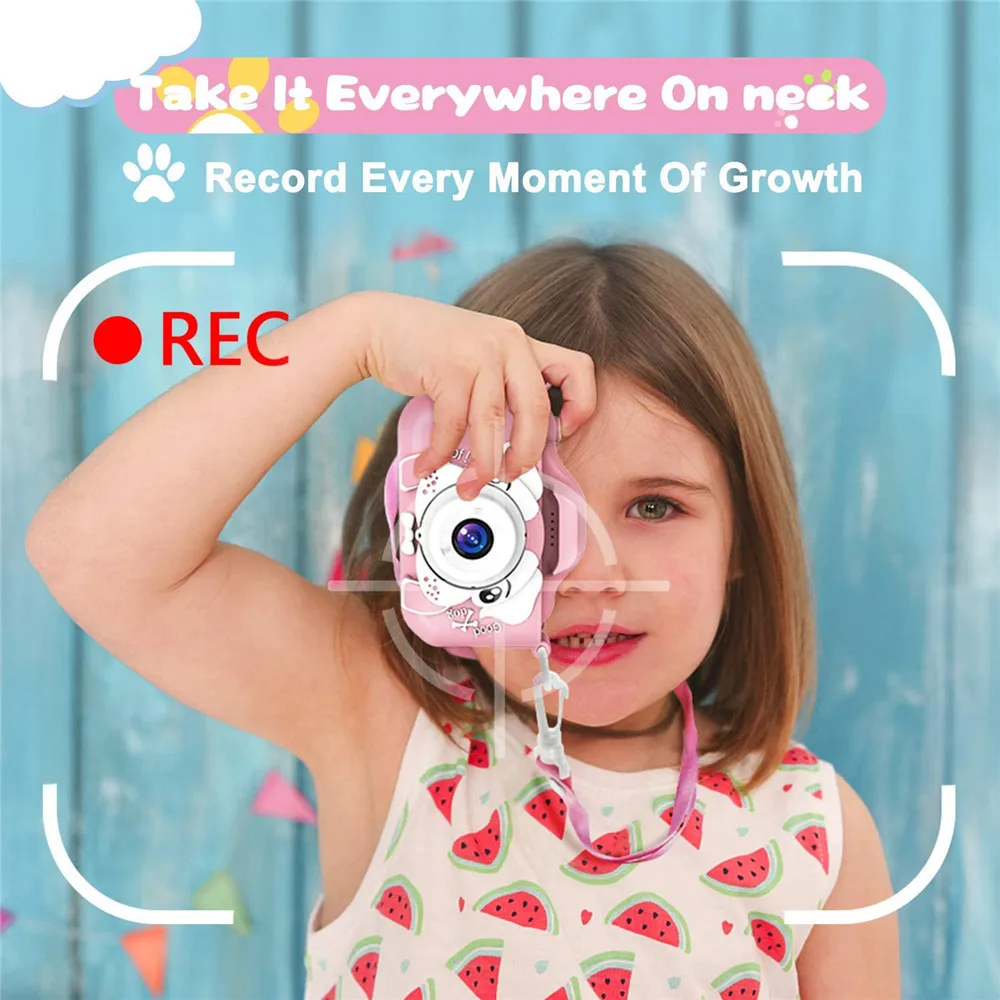 

Children Mini Toy 2.0 Camera Digital Video Outdoor Gift Kids Kids Cute Rechargeable Photo Cameras inch Dual Educational Cam Mini