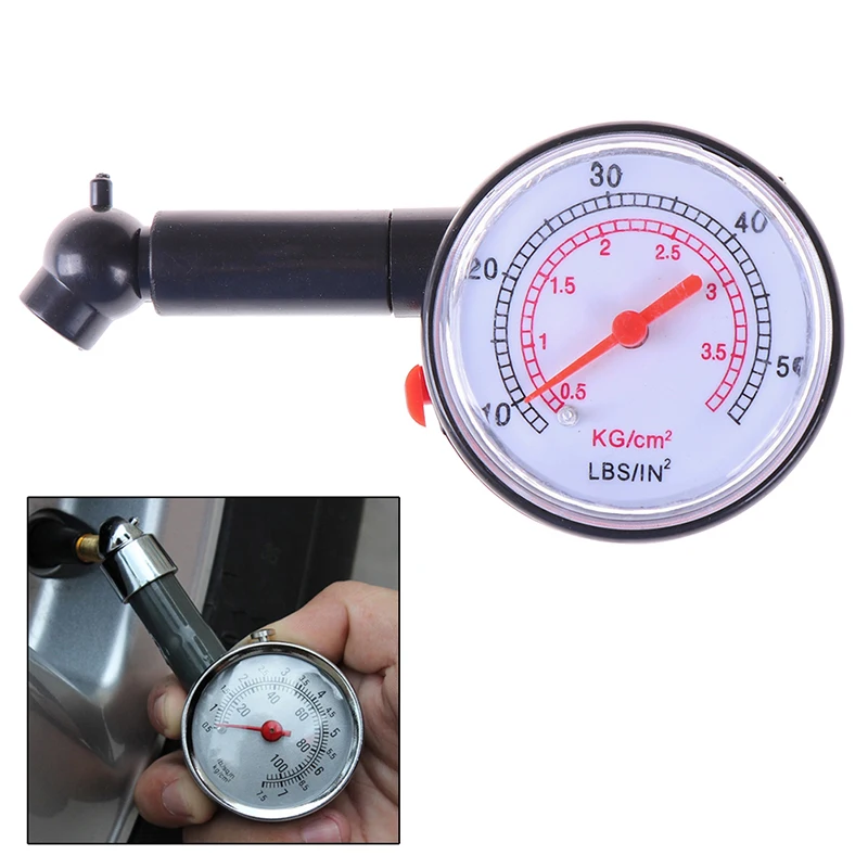 1pcs Worldwide Vehicle Motorcycle Dial Tire Gauge Meter Pressure Car Tyre Measurement Tool To save gas