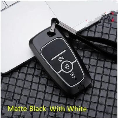 Black With White Металлический Автомобильный контроллер защитная сумка крышка для Ford Focus AAB240 - Название цвета: Black With White