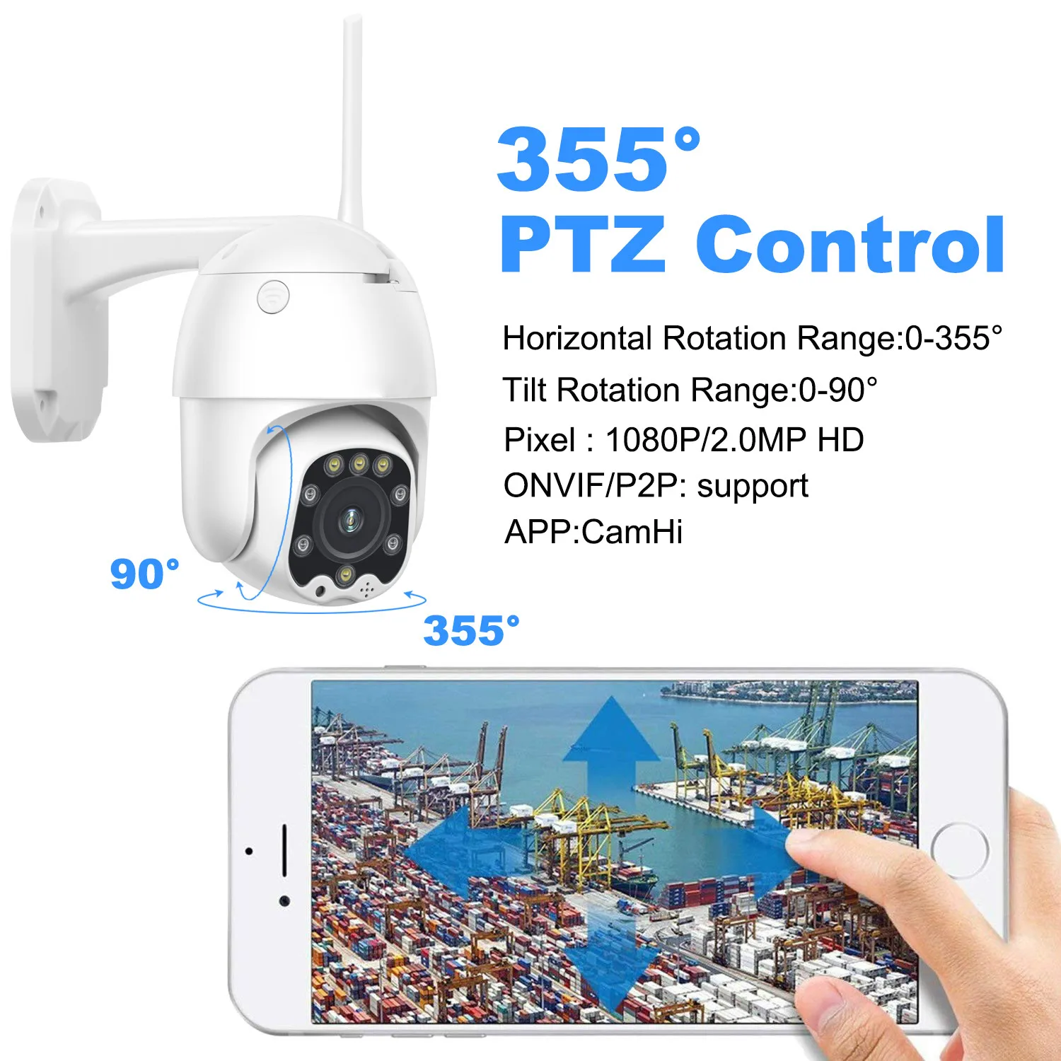 IP камера INQMEGA 1080P HD Беспроводная с поддержкой Wi Fi и функцией ночной съемки|Камеры