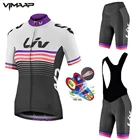 2020 LIV Женский комплект из Джерси для велоспорта, летняя одежда для горного и шоссейного велосипеда, дышащая одежда для горного велосипеда, одежда для велоспорта