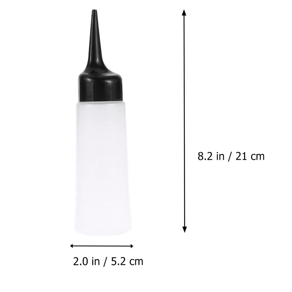 

3pcs Hair Dye Bottles Hair Coloring Shampoo Bottle Refillable Container for Salon - Size