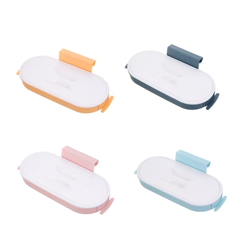 

Hot Portable Plastic Garbage Hanging Bag Kitchen Trash Storage Rack Bag Hook Dry Shelf Holder Kitchen Organizer