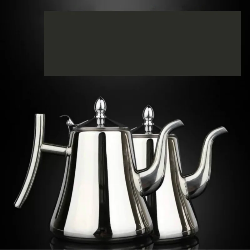 1L/1.5L/2L утолщенный 304 чайник из нержавеющей стали индукционный Ретро кофейник и