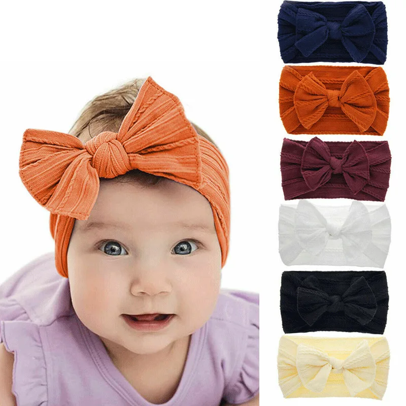 Тюрбан с большим бантом для маленьких девочек повязка на голову головной убор