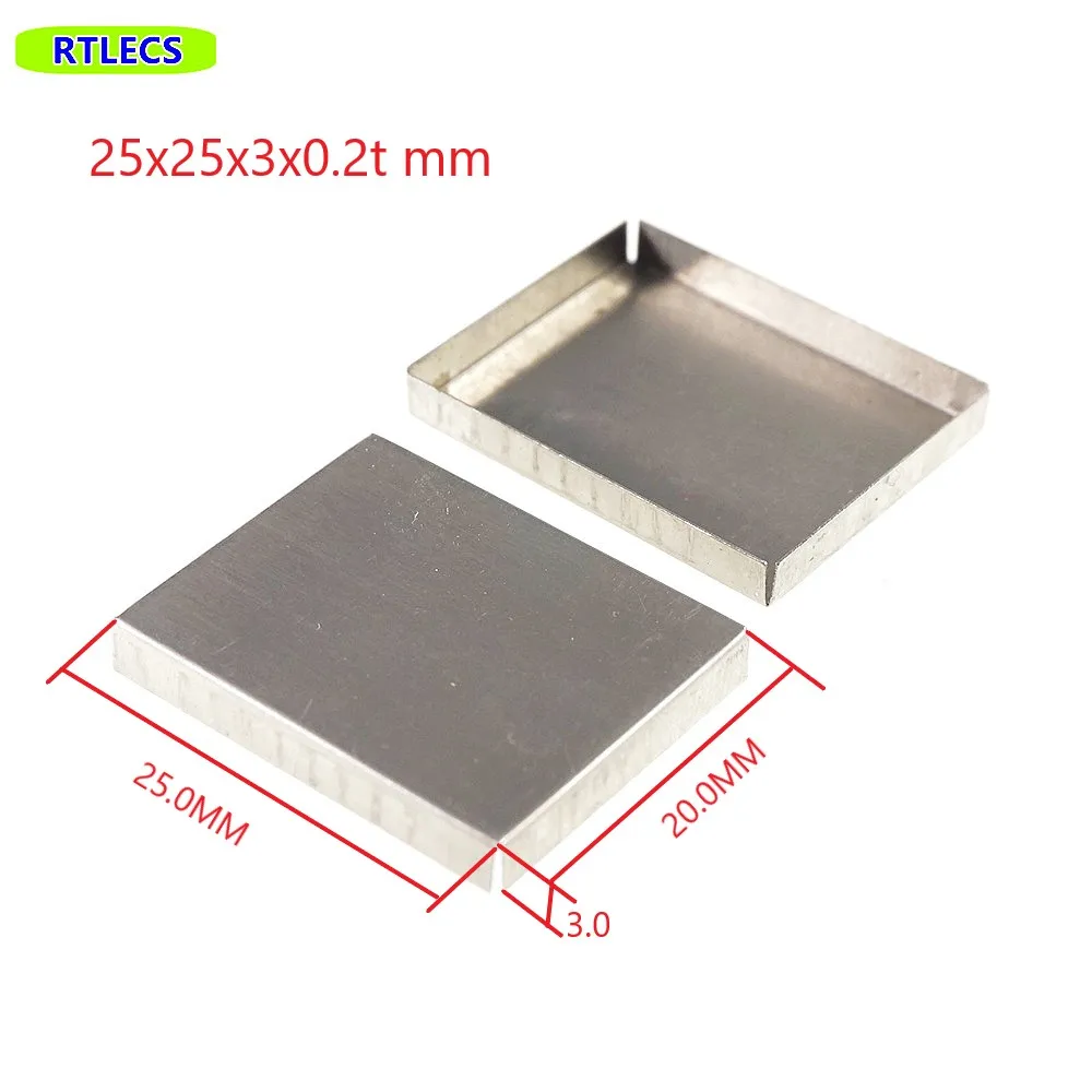 

10 шт. EMI RFI Shield Can 40 мм x 20 мм 25x20 56x30 высота 3,0 4,0 мм толщина 0,2 мм Φ чехол с никелевым серебряным зажимом