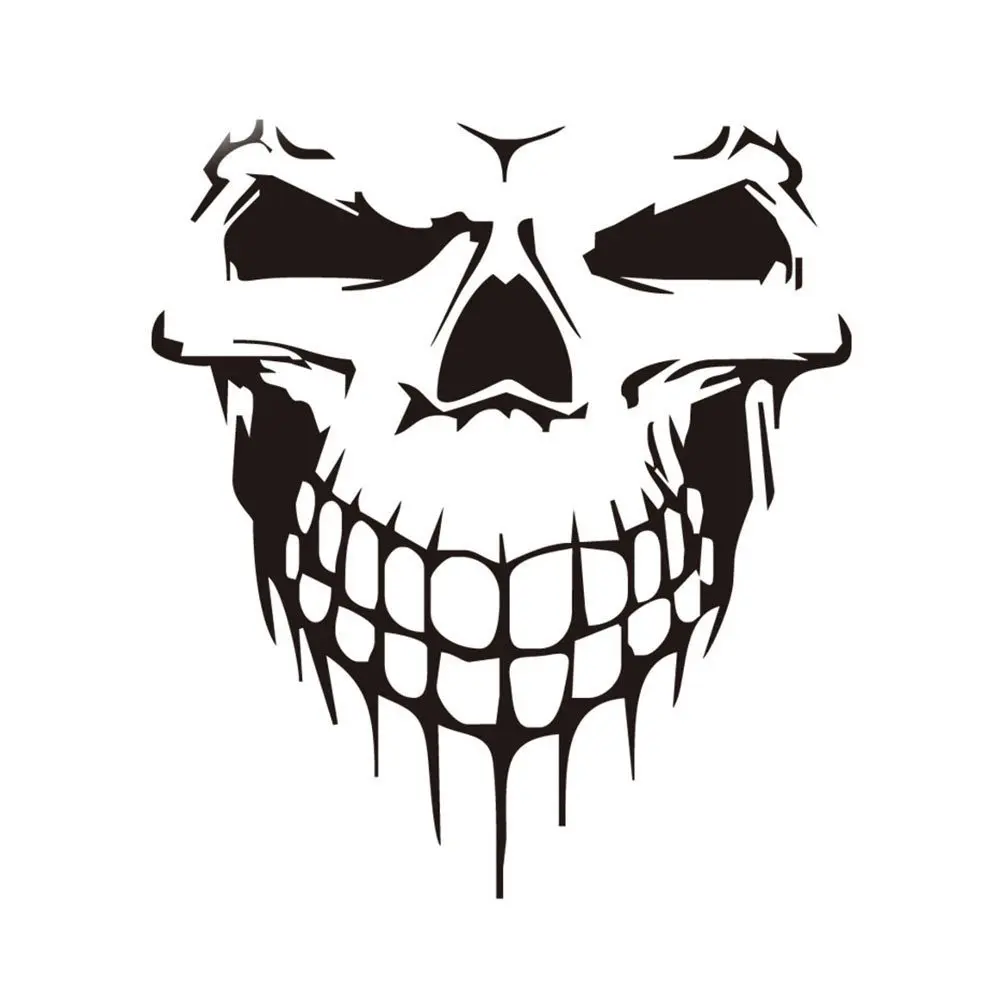 

LLY-0127 Personality Car Sticker Waterproof Terror Skull Modeling Decal PVC New Design Fashion Cool Style Personality Cars Decal
