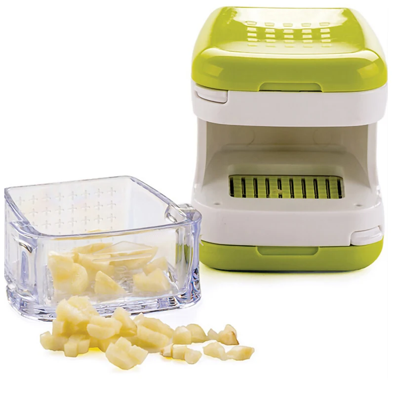 

Double-sided Garlic Pressing Manual Vegetable Chopper Stainless Steel Press Onion Garlic Slicer Household Kitchen Accessories