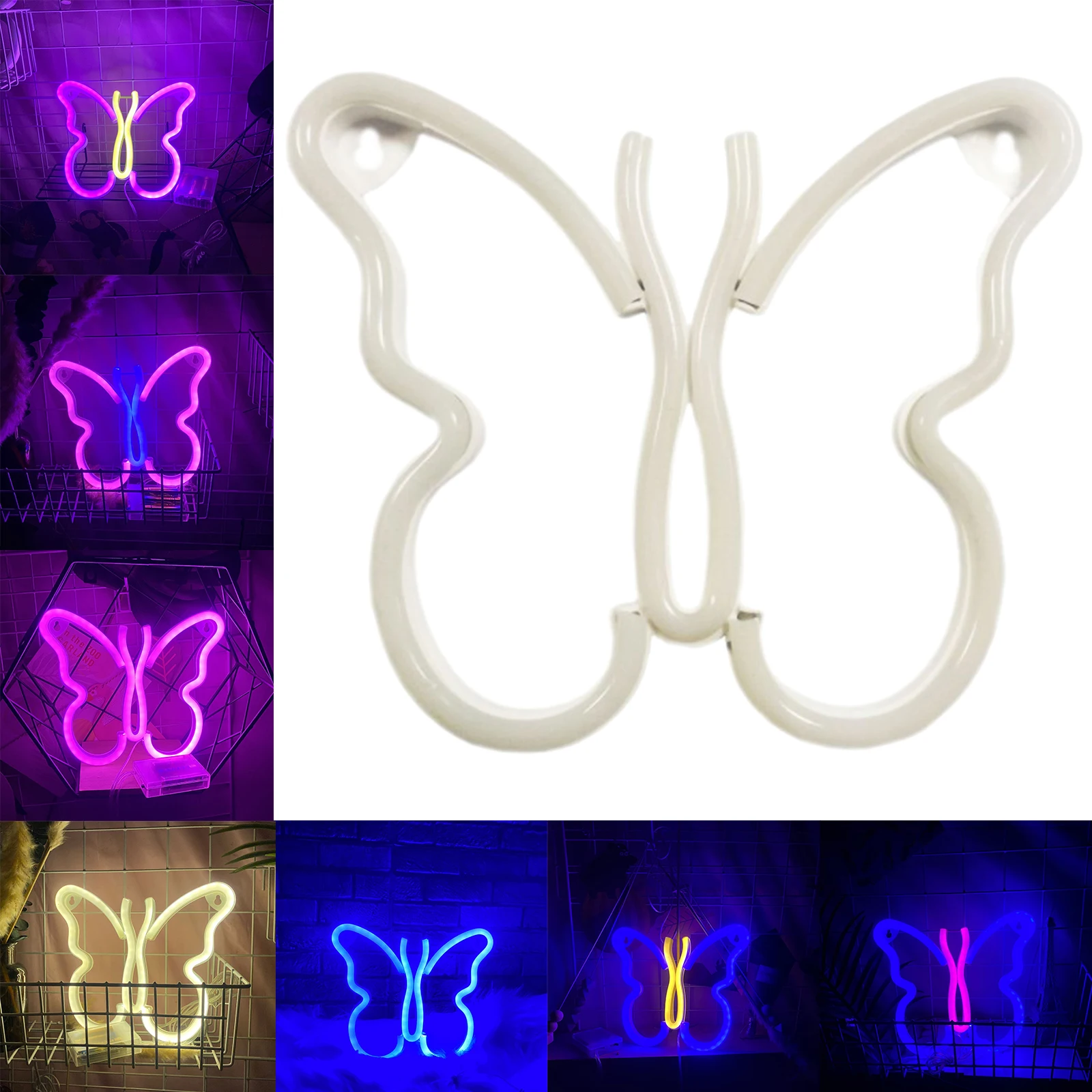 

Led Neon Light Sign Butterfly Neon Sign Wall Night Light for Room Home Decor Party Wedding Bar Cafe Club Wall Decor