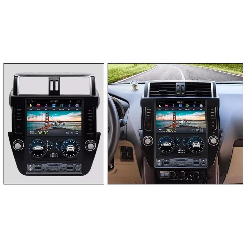 

Автомобильная Мультимедийная система CHOGATH, с вертикальным экраном 12,1 дюйма, Android 7,1, 2 + 32 ГБ памяти, GPS, для TOYOTA Prado 2014-2016