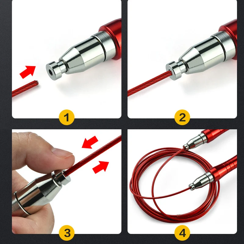 

Newly Skipping Rope Steel Wire Jump Rope Cable for Athletic Exercise Fitness Training Sports
