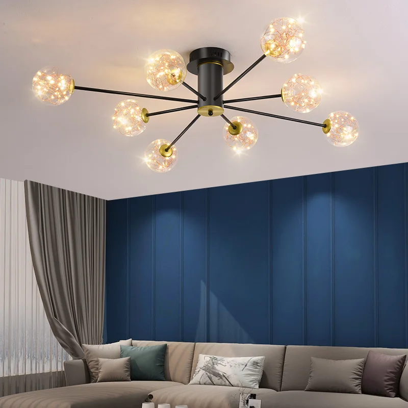 

Modern Indoor Lighting Chandelier For Living Room Dining Room Vintage Ceiling Chandeliers LED Kitchen Fixture Kids Bedroom Decor