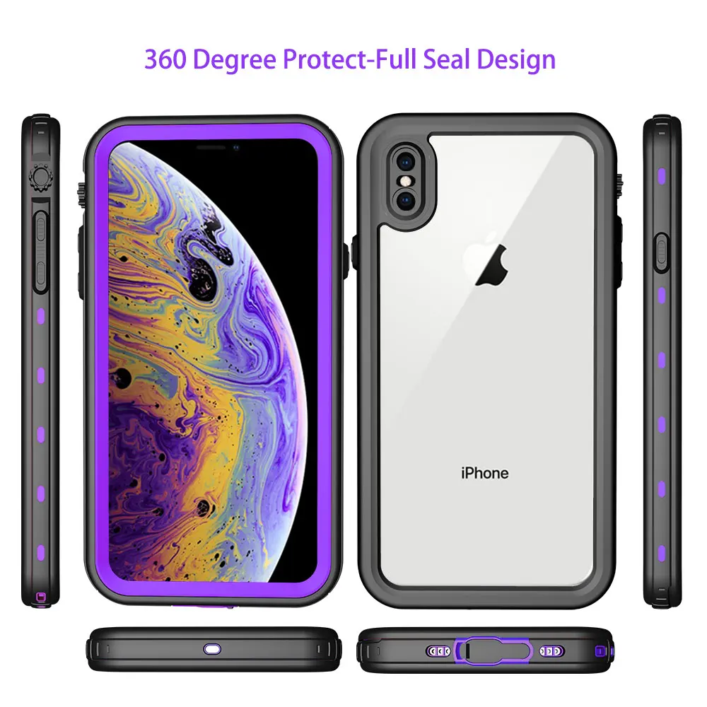 SHELLBOX IP68 Водонепроницаемый чехол для телефона плавания 360 полная защита смартфона