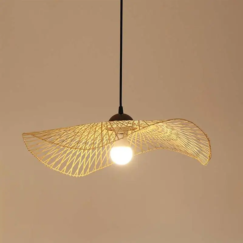 

Rattan Pendant Japanese Style Retro Hanging Bamboo Hand-woven Wicker Chandelier Cafe Bar Lounge Restaurant Lighting Fixtures