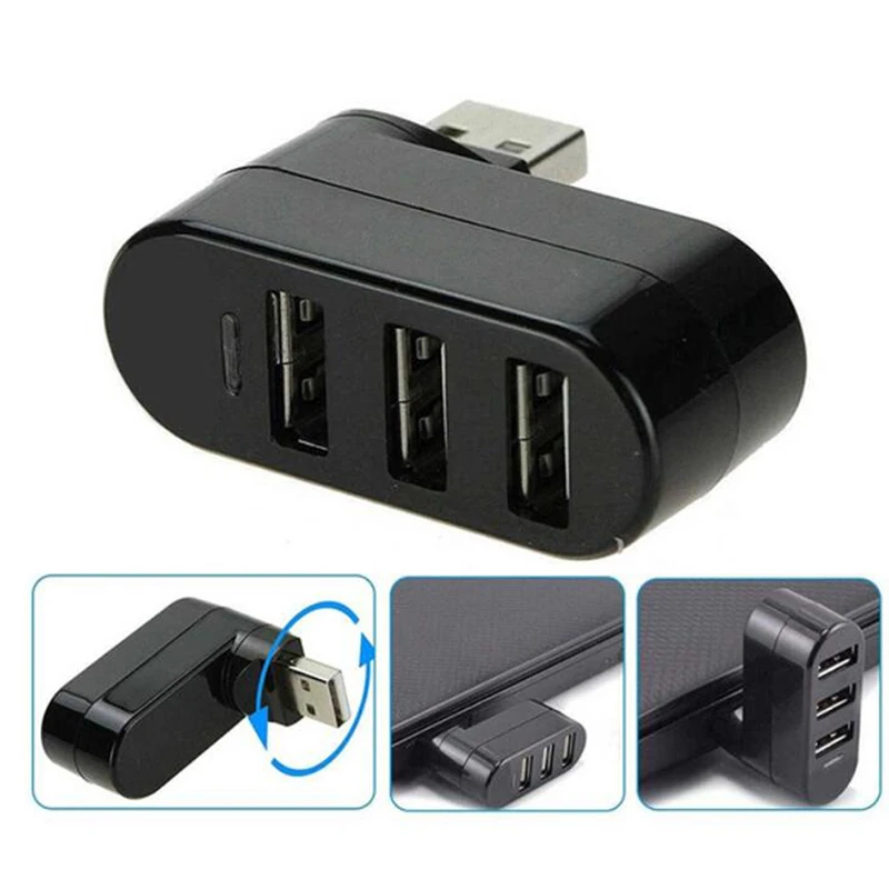 Хит продаж USB-концентратор с 3 портами USB 2 0 мини-концентратор поворотный