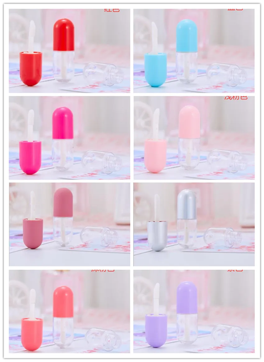 

50PCS Empty Mini Cosmetic Lip Gloss Tube Plastic Lipgloss Container Clear Lip Gloss Bottle Lip Balm Containers For Cosmetics