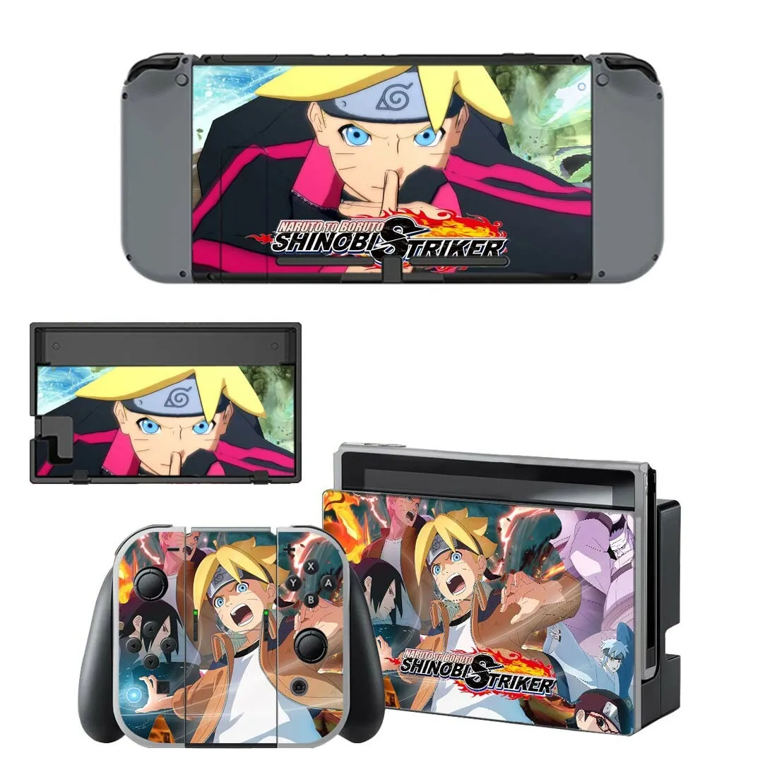 Наклейки для nintendo switch, аниме, Наруто, переключатель, наклейки для nintendo Switch, консоль Joy-con, контроллер, док-станция