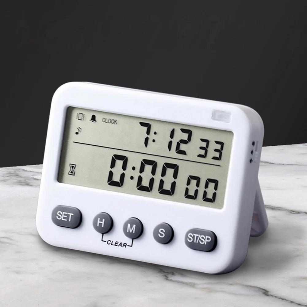 

Mute Digital Countdown Vibration Clock Desktop Timer Kitchen Cooking Reminder Homework Teaching Alarm Reminder