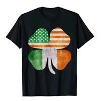 irish american flag ireland shamrock st patricks day t shirt cotton group tops tees latest men top t shirts camisa