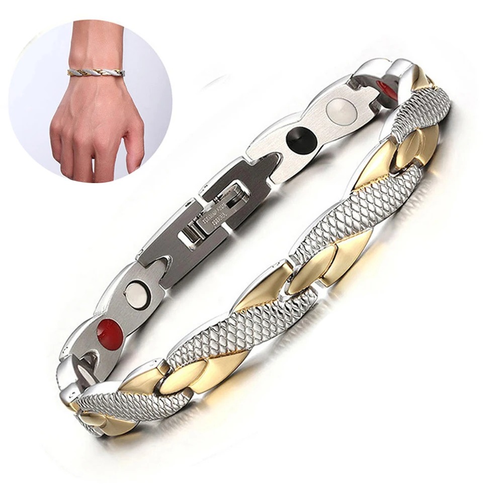 Магнитный браслет для женщин витые терапевтические магнитики здоровья браслеты