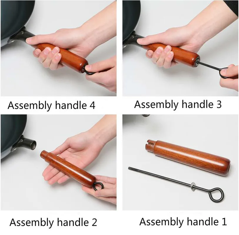 

36cm Wooden Handle Pure Iron No Coating Non-stick Wok Hand Forging Iron Pan Chinese Style Iron Pot Gas Cooker