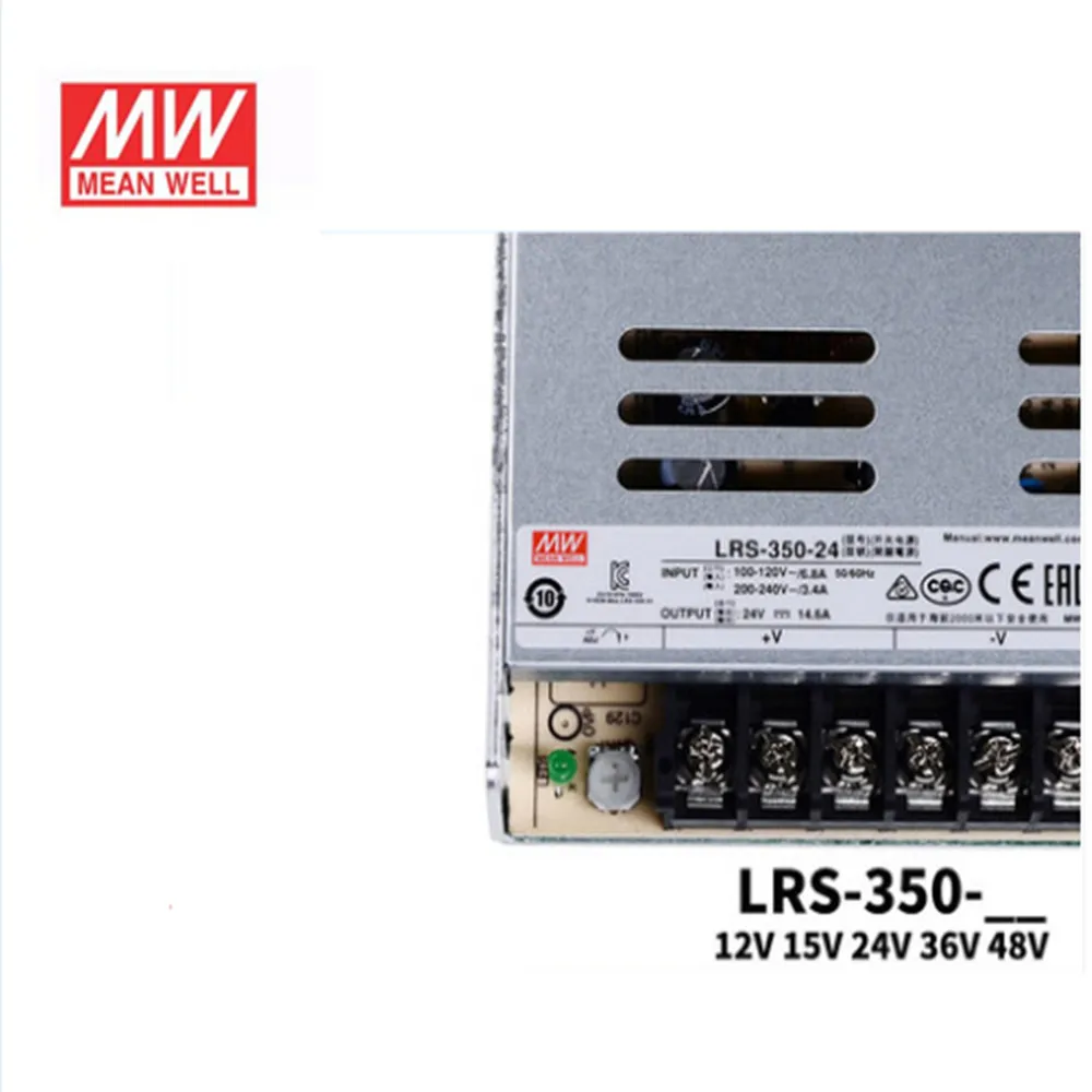 Бренд Mean Well представляет LRS-350 серия 12V 24V 36V 48V meanwell один выход закрытого типа