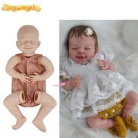 maywaysky 45cm bebe reborn unpainted unfinished doll diy parts vinyl newborn baby for kid toy
