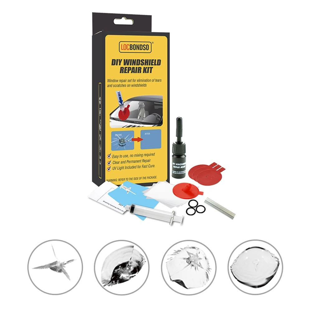 

Professional DIY Car Windshield Repair Kit Tools ​Auto Car Glass Repair Tool Windscreen Crack Scratch Restore Resin Car Glass