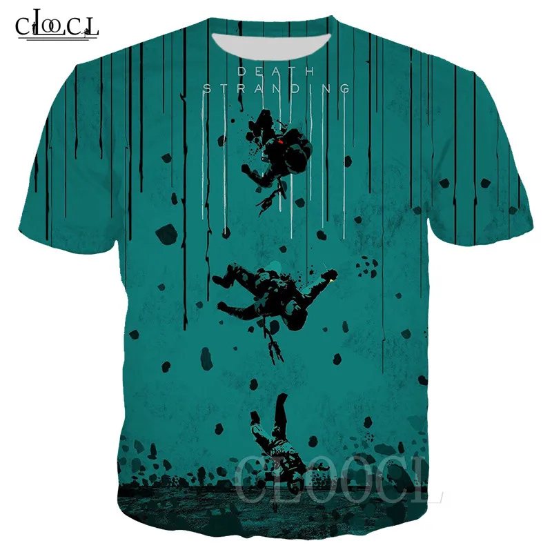 Новые футболки для игры Death Stranding женская и мужская одежда с 3D принтом короткими