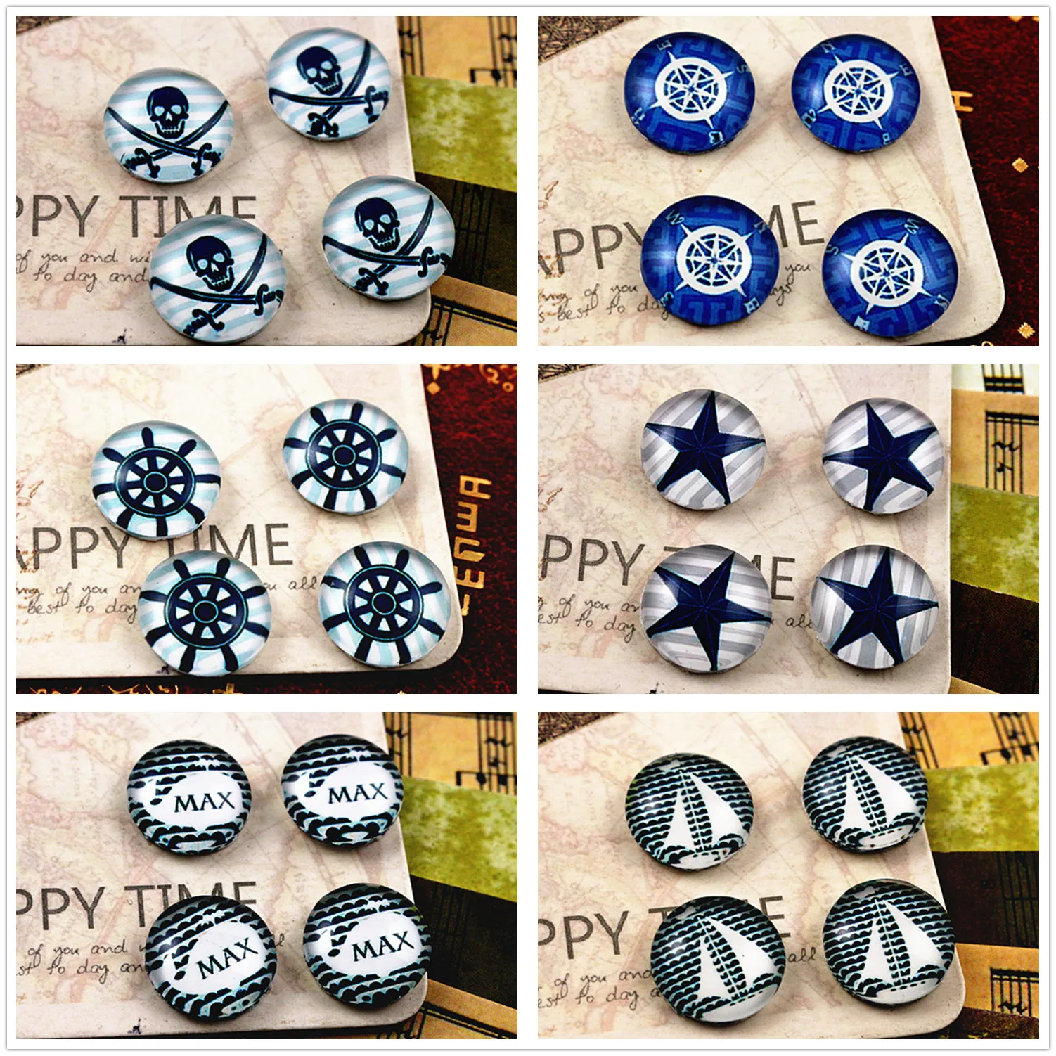 

Новая мода 20 шт 12 мм ручной работы фото стекло кабошоны (звезда)