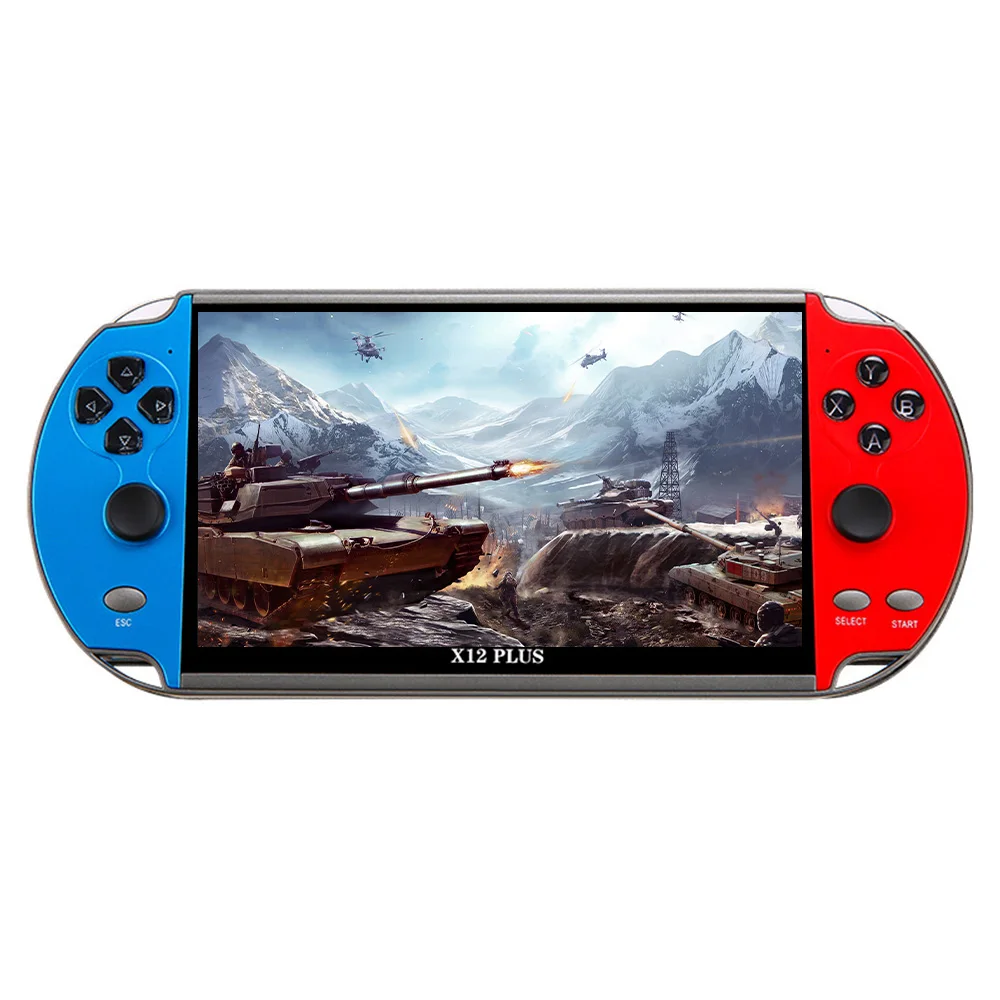 

X12Plus портативная игровая консоль Double Rocker, 16 ГБ, игровая консоль со встроенными 10000 играми, Spupport, AV-выход, TF-карта, музыка, электронная книга