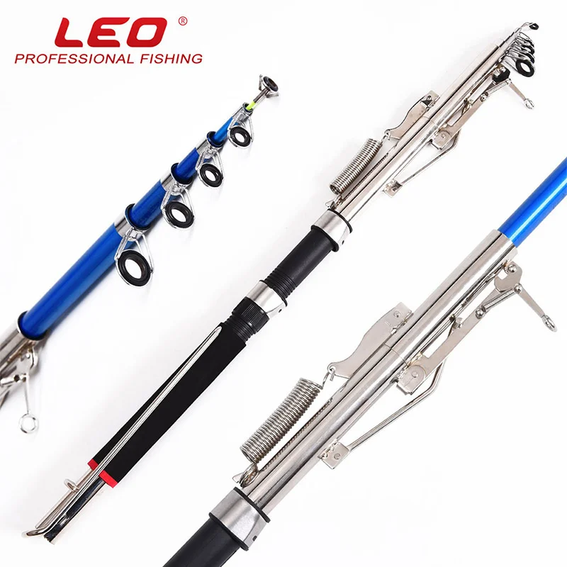 

Automatic Fishing Rods Spinning Hard FRP Fishing Pole Tackle 2.1m 2.4m 2.7m Sea River Lake Telescopic Fishing Rod Holder 2 in 1