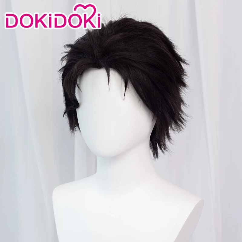 На складе парик Куджо Джотаро DokiDoki Anime JoJo's Bizarre Adventure Cosplay Мужская шляпа.