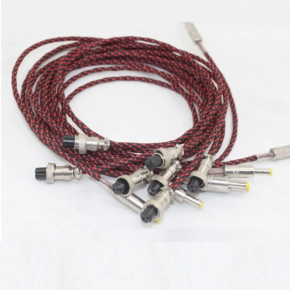 

1 Piece GX12 GX16 DC Cable 5.5*2.1mm 5.5*2.5mm DIY Amplifier Line Plugs Type C Mini USB Length 75mm