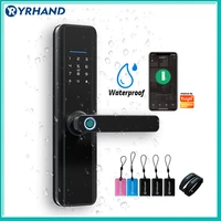tuya wifi fingerprint waterproof digital biometric nfc cerradura password inteligente fechadura eletronica smart door lock