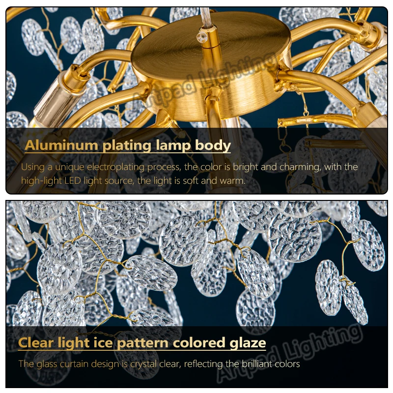 Хрустальная Потолочная люстра роскошное светодиодное комнатное освещение