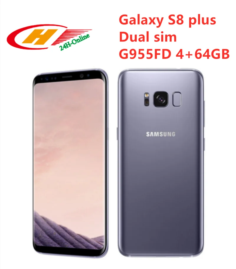 Разблокированный телефон samsung Galaxy S8 Plus G955FD с двумя sim-картами, 4 Гб ОЗУ, 64 Гб ПЗУ, 6,2 дюймов, Восьмиядерный, NFC, отпечаток пальца