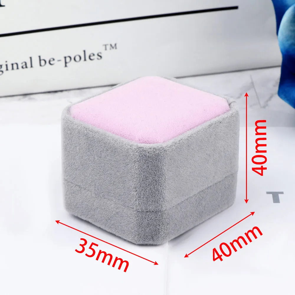 Новинка 2020 Высококачественная бархатная коробка для колец чехол обручального