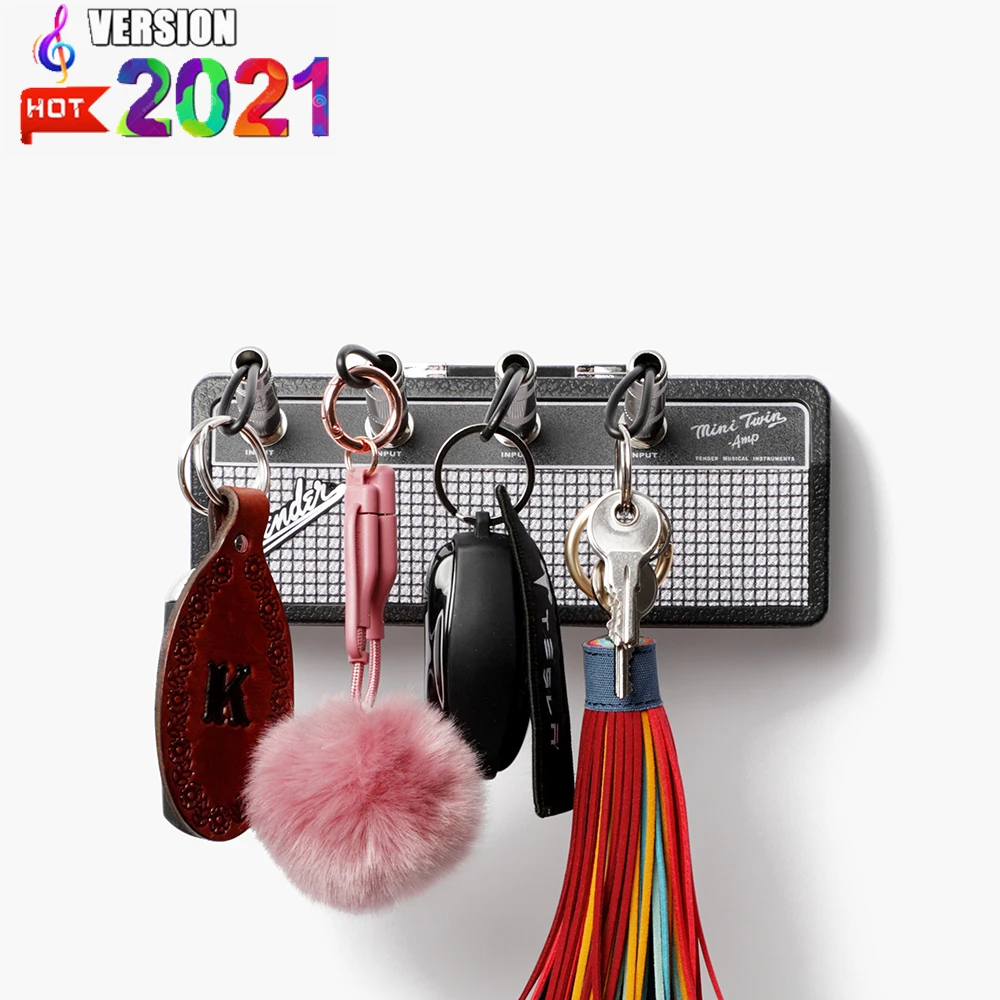 

Key Storage Hook Guitar Music Keychain Holder Electric Key Furniture Ornaments Vintage Gift Holder Key Jack Rack Amp Vintage Amp