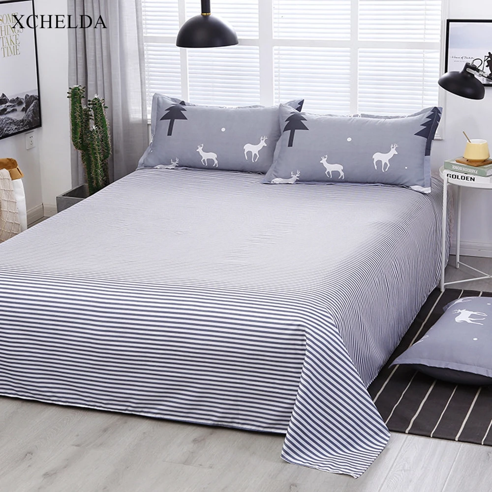 Постельное белье двойной Queen King эстетическое серый олень покрывало подросток
