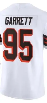 

Вышитая американская майка Myles Garrett, мужская, женская, мужская, детская, Молодежная, белая коллекция 1946, майка Browns, Футбольная майка