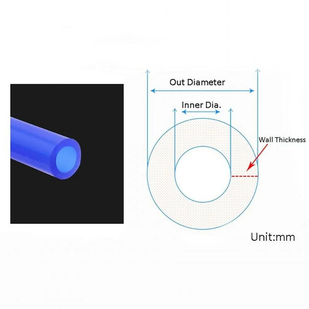 Внутренний диаметр 4 мм внешний 6 силиконовая трубка гибкая для пищевых продуктов