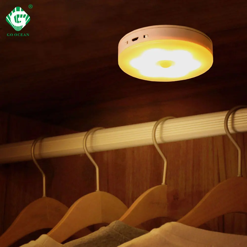 Перезаряжаемая батарея светодиодная подсветка под шкаф 5 в PIR датчик движения