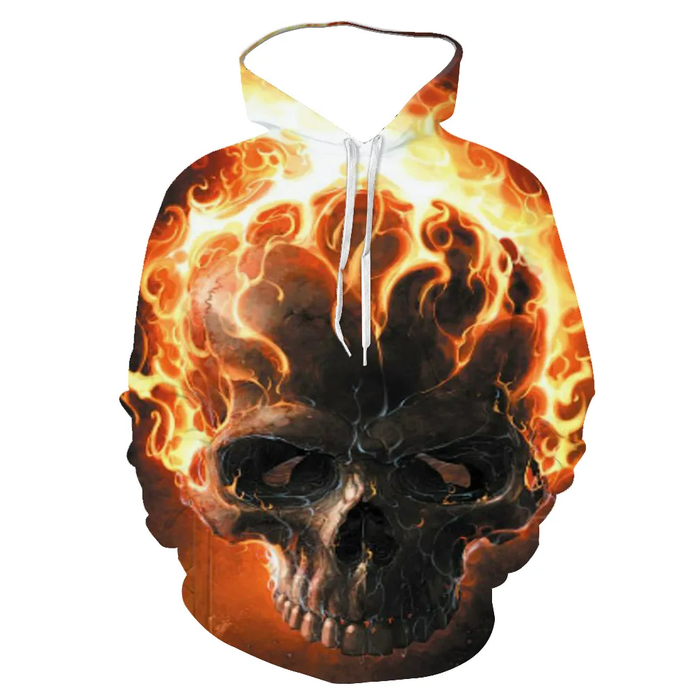 

Spring And Autumn Hoodie 3d Printing Loose Hip-Hop Sweater Men And Women Fashion Hot Sale 3d Skull Hoodie New Hot Sale