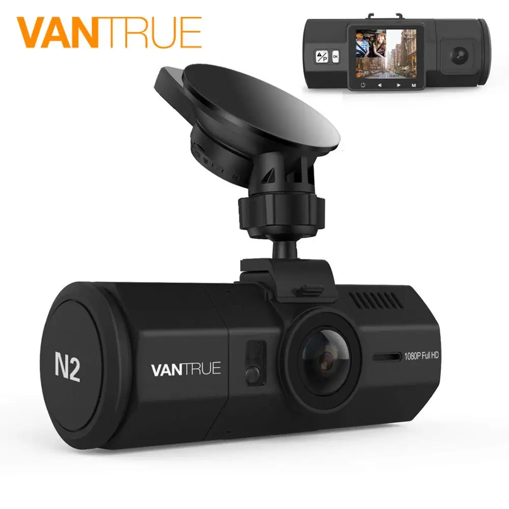 VANTRUE N2 видеорегистратор с двумя объективами и фронтальной кабиной 1080P + 720P