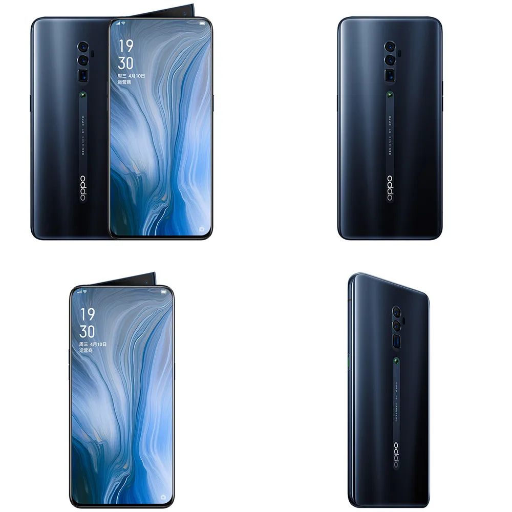 Oppo Reno 10x zoom мобильный телефон 6," полный экран Поддержка NFC Snapdragon 855 Восьмиядерный 6 ГБ ОЗУ 128 Гб ПЗУ 4065 мАч отпечаток пальца ID